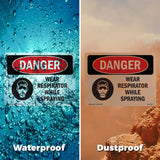 Wear Respirator While Spraying