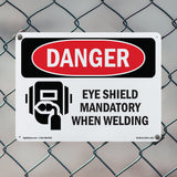 Welding Eye Shield Mandatory When Welding