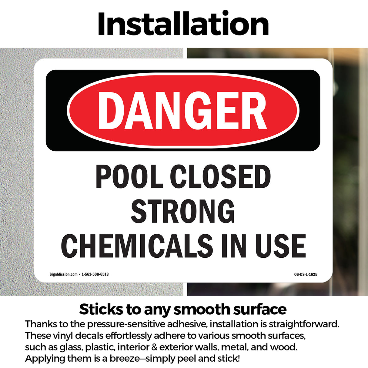 Pool Closed Strong Chemicals In Use