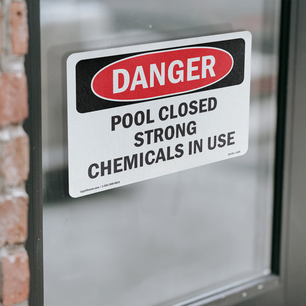 Pool Closed Strong Chemicals In Use