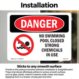 No Swimming Pool Closed Chemicals In Use