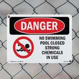 No Swimming Pool Closed Chemicals In Use