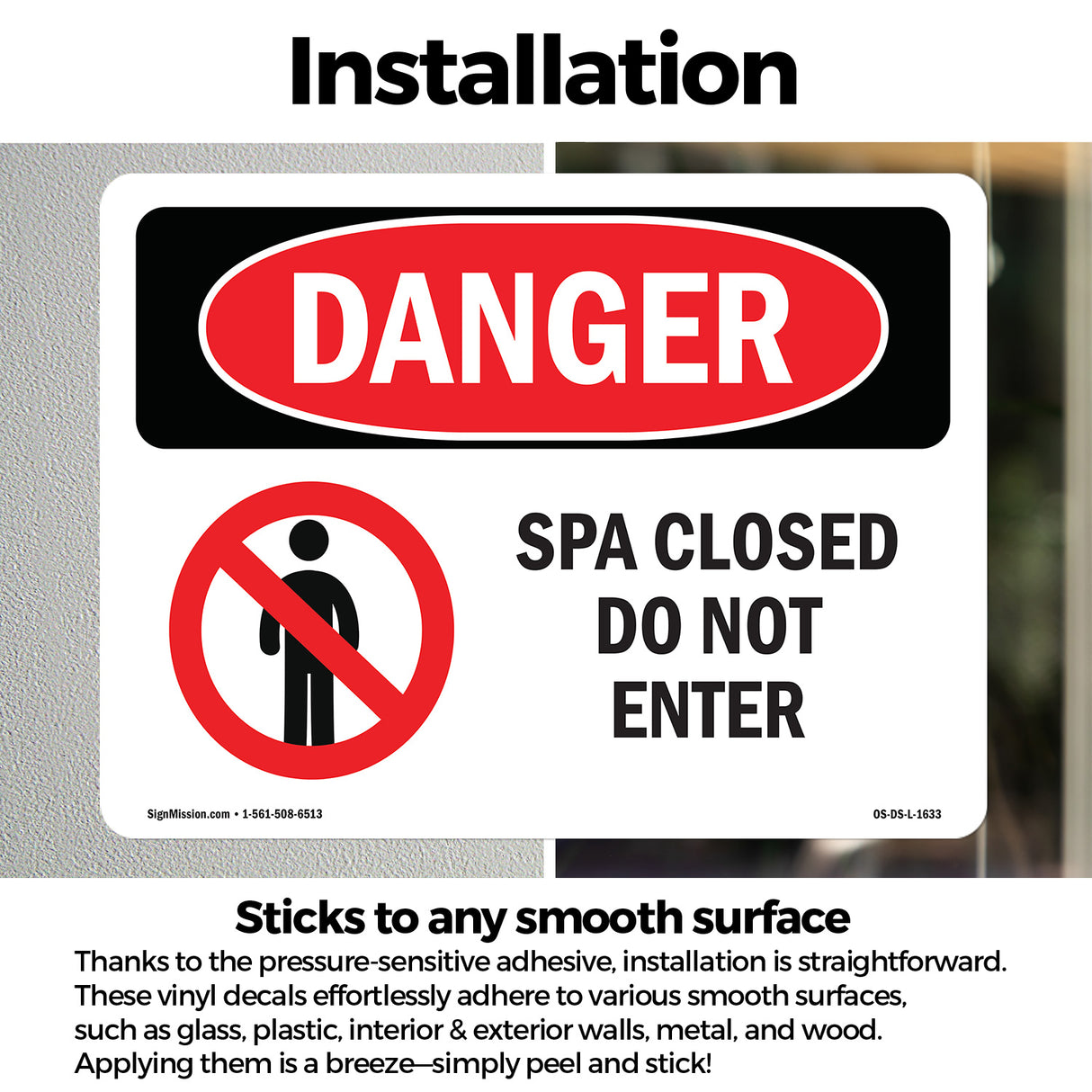 Spa Closed Do Not Enter