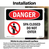 Spa Closed Do Not Enter