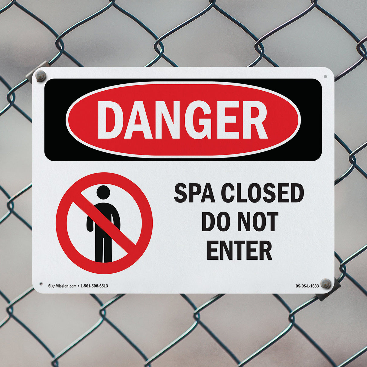 Spa Closed Do Not Enter