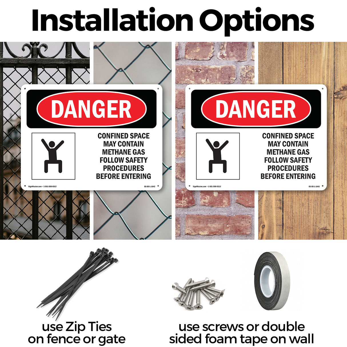Confined Space May Contain Methane Gas