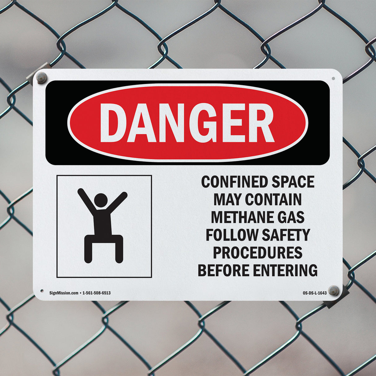 Confined Space May Contain Methane Gas