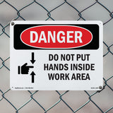 Do Not Put Hands Inside Work Area