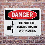 Do Not Put Hands Inside Work Area