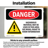 Hazardous Material May Be Used In This Area