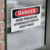 High Pressure Hydraulic Hoses Keep Away