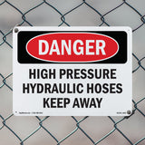 High Pressure Hydraulic Hoses Keep Away