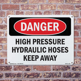 High Pressure Hydraulic Hoses Keep Away