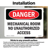 Mechanical Room No Unauthorized Access