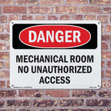 Mechanical Room No Unauthorized Access
