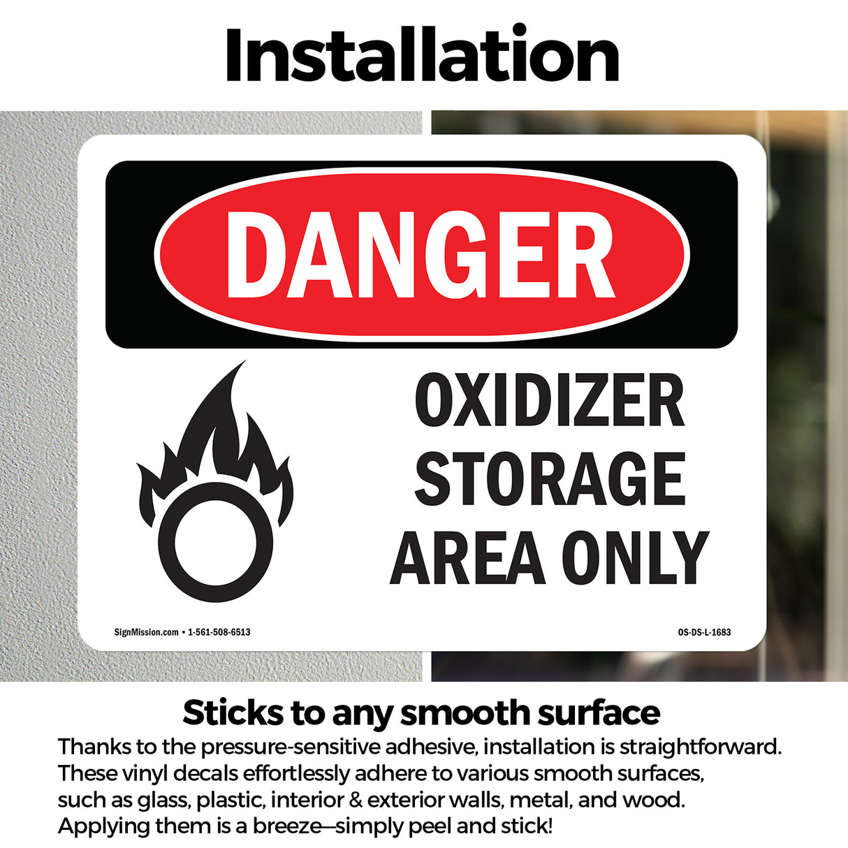 Oxidizer Storage Area Only