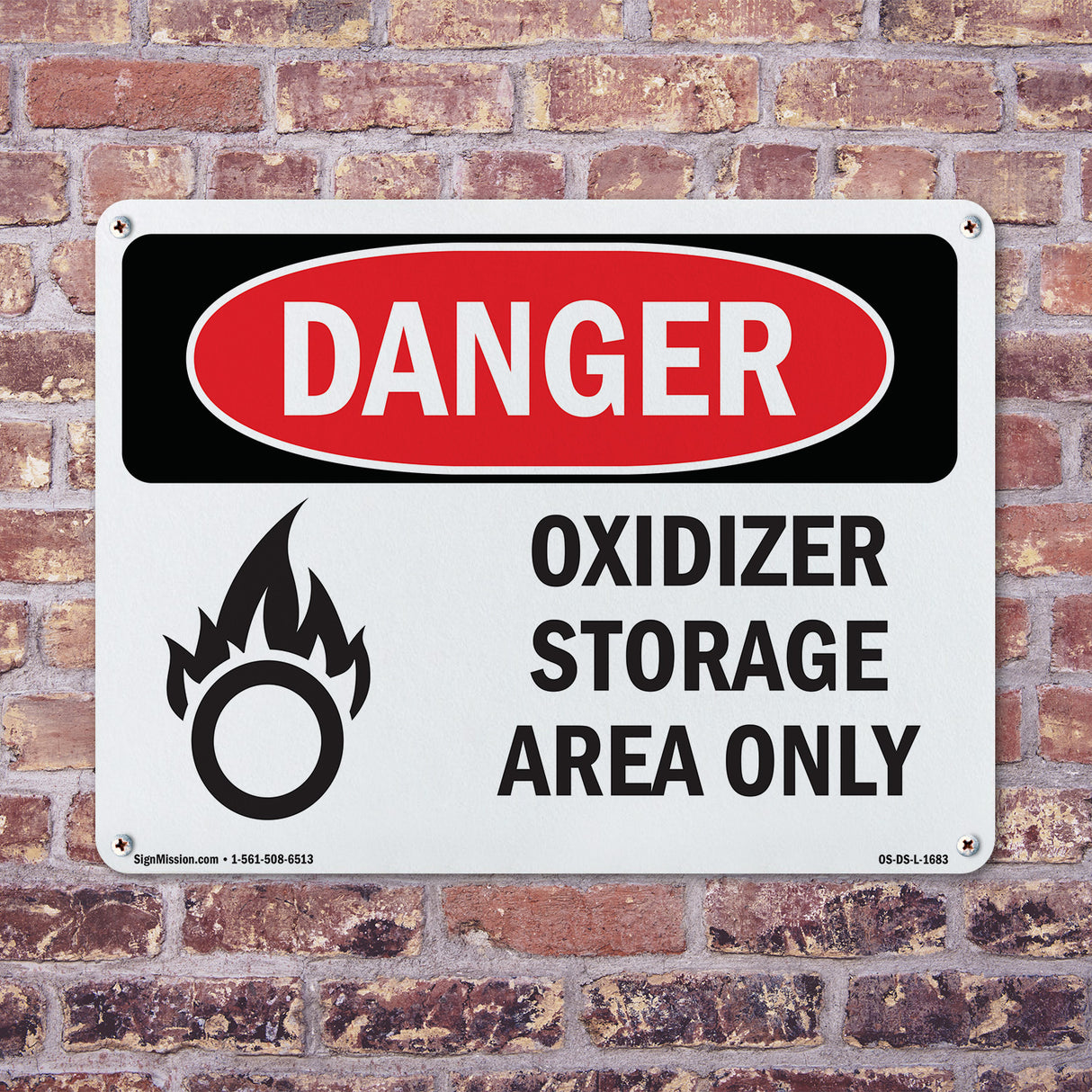 Oxidizer Storage Area Only