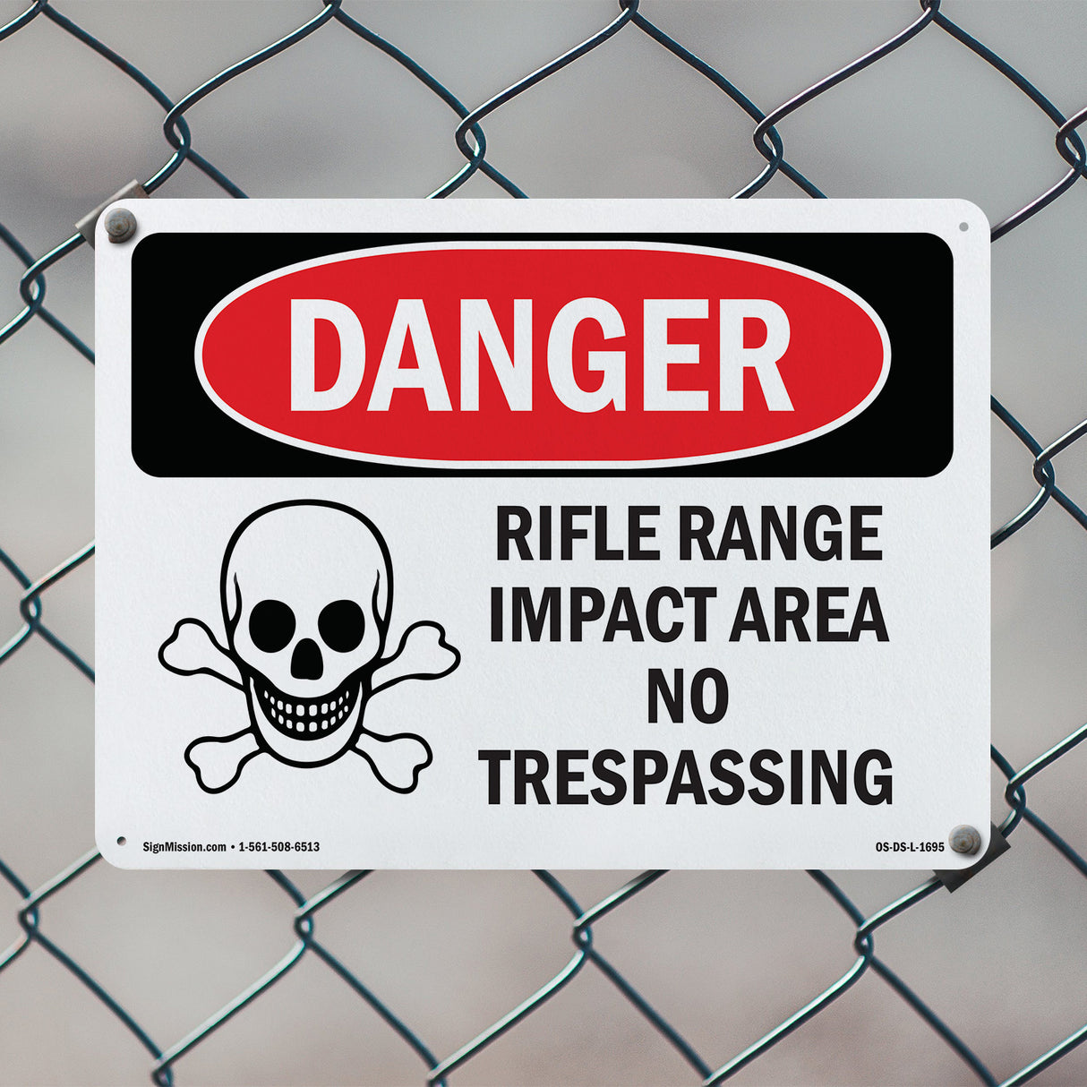 Rifle Range Impact Area No Trespassing