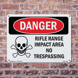 Rifle Range Impact Area No Trespassing