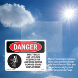 Safety Belts And Lifelines Required