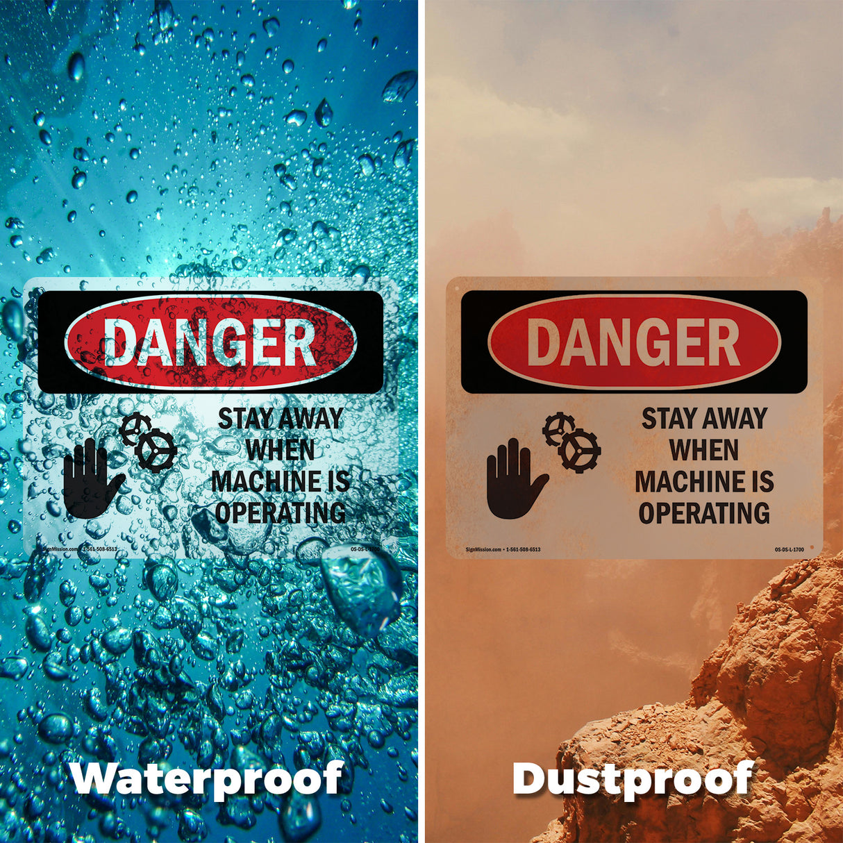 Stay Away When Machine Is Operating