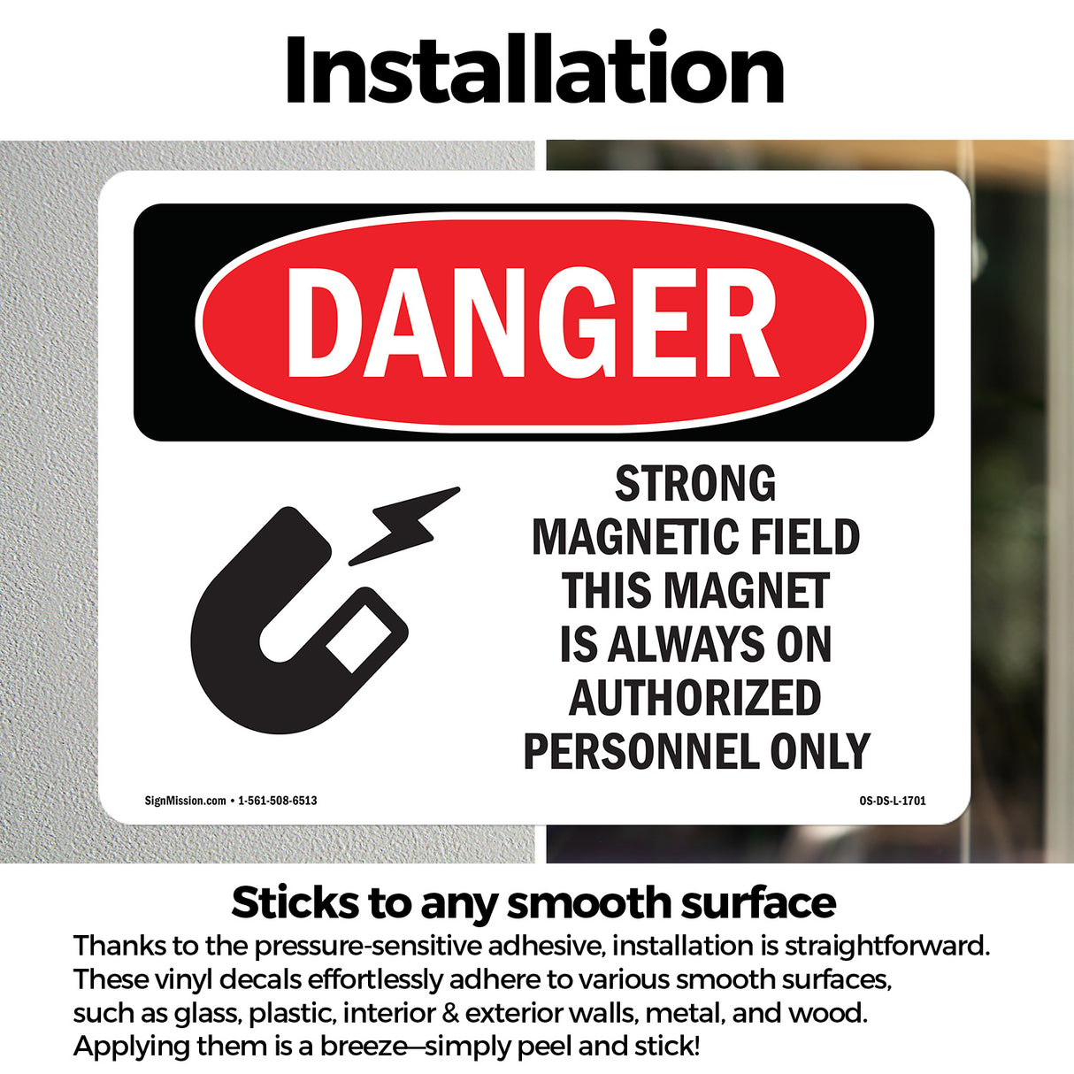 Strong Magnetic Field Magnet Is On