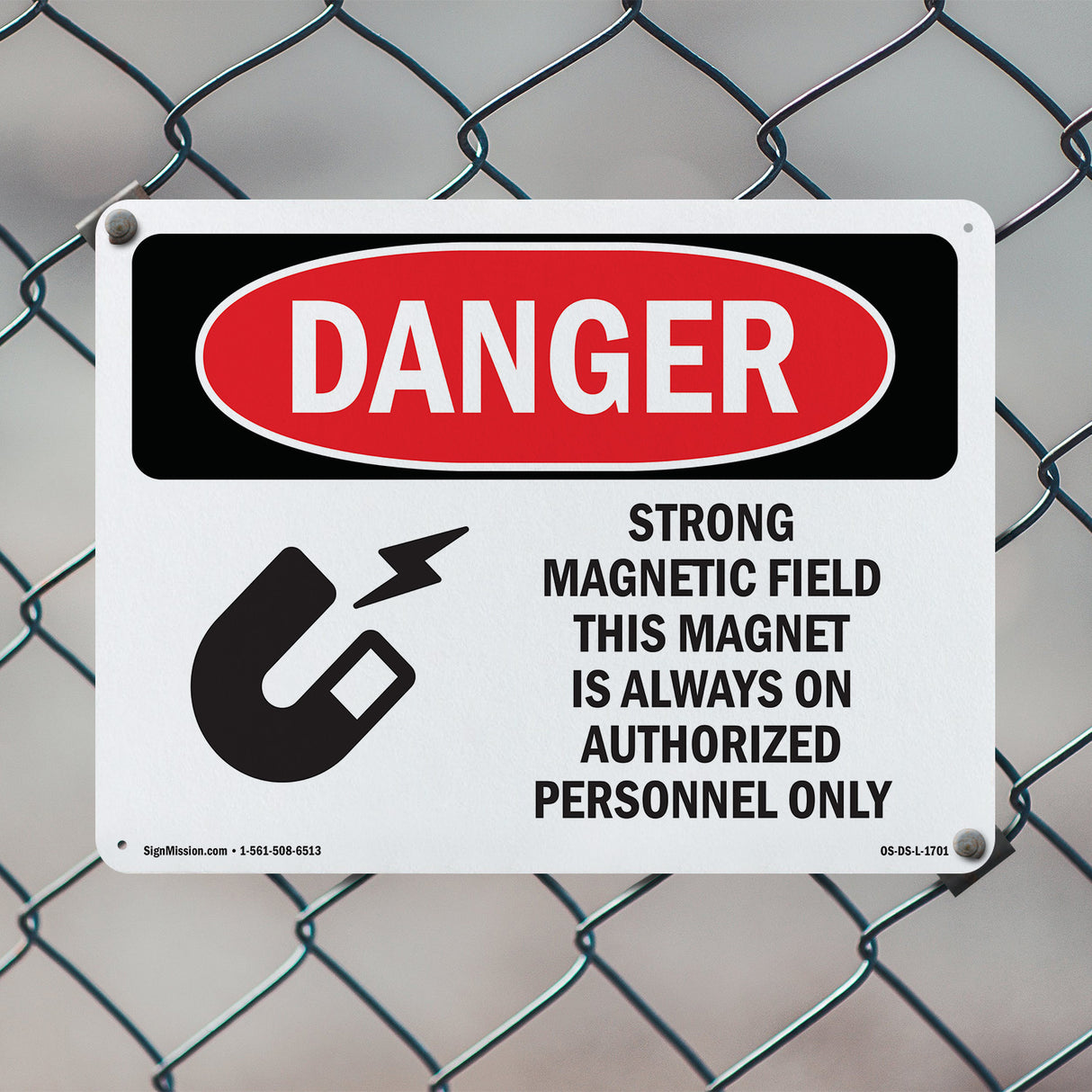 Strong Magnetic Field Magnet Is On