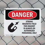 Strong Magnetic Field Magnet Is On