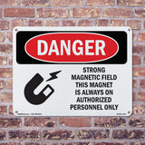 Strong Magnetic Field Magnet Is On