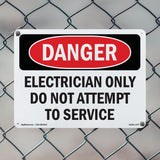 Electrician Only Do Not Attempt To Service