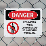 Renovation Work Contains Lead Do Not Enter