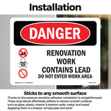 Renovation Work Contains Lead Do Not Enter