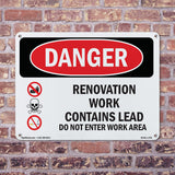 Renovation Work Contains Lead Do Not Enter