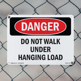 Do Not Walk Under Hanging Load