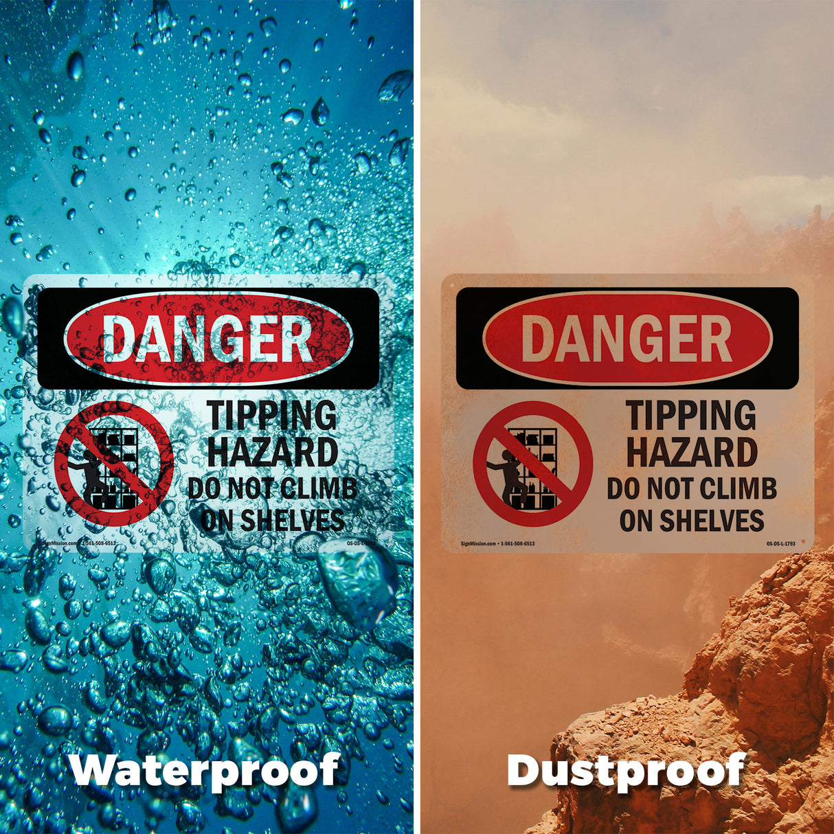 Tipping Hazard Do Not Climb On Shelves