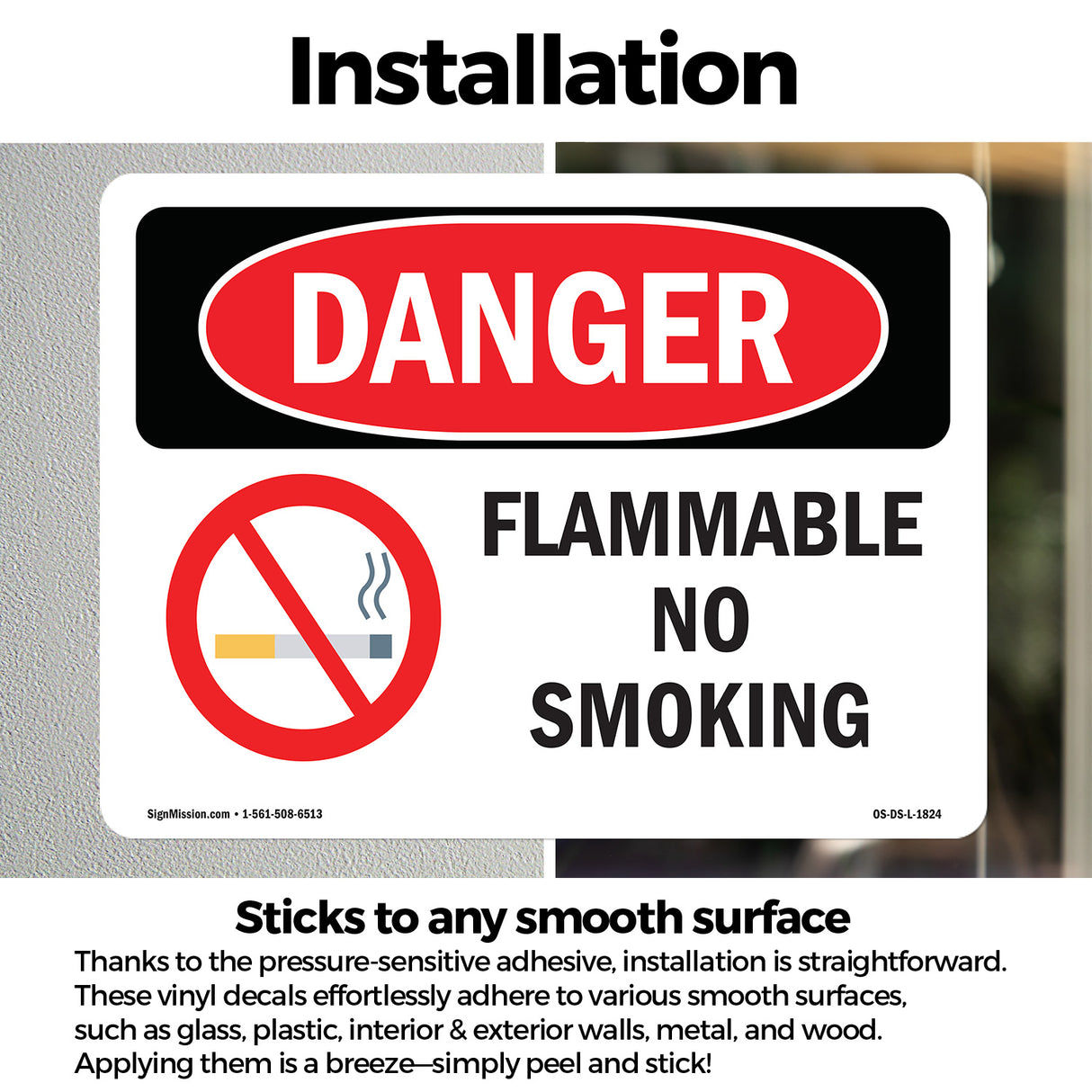 Flammable No Smoking