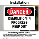 Demolition In Progress Keep Out