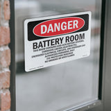 Portrait Battery Room Contains Lead-Acid