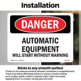 Automatic Equipment Start Without Warning