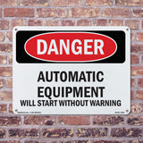 Automatic Equipment Start Without Warning
