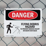 Flying Debris Stay Back