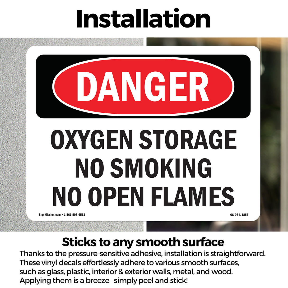 Oxygen Storage No Smoking No Open Flames