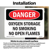 Oxygen Storage No Smoking No Open Flames