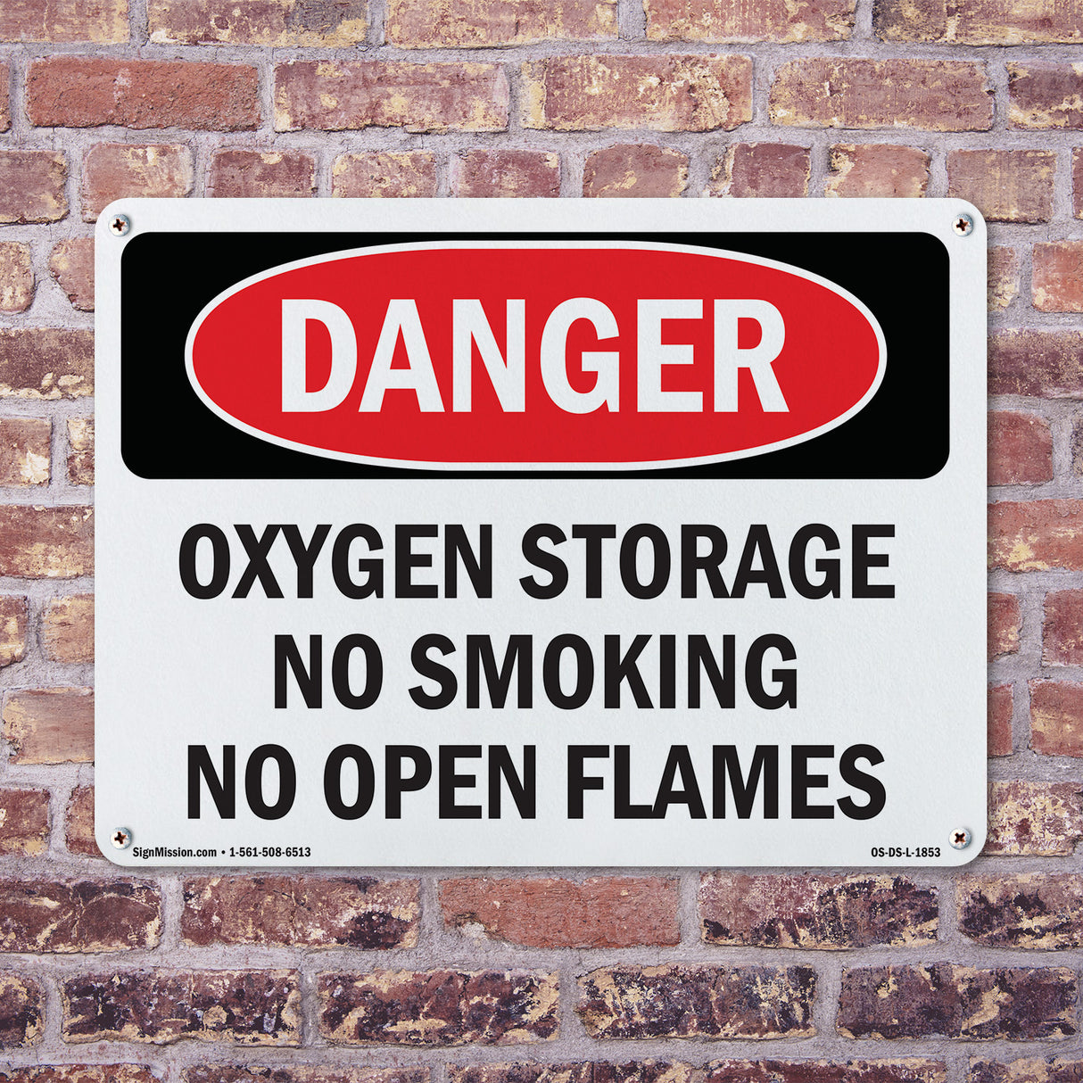 Oxygen Storage No Smoking No Open Flames