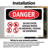 Do Not Enter Sewage Water