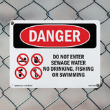 Do Not Enter Sewage Water