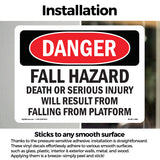 Fall Hazard Falling From Platform