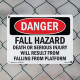 Fall Hazard Falling From Platform