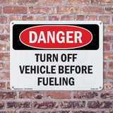 Turn Off Vehicle Before Fueling