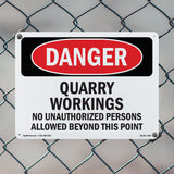 Quarry Workings No Unauthorized Persons